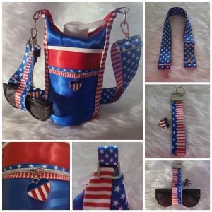 flag water bottle holder *Not my make but something I can make*