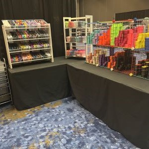 Booth set up at a craft fair show. Click to access in person page. 