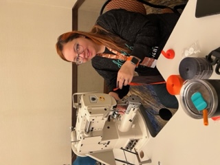 me and the mommachine the first time I sewed on it!